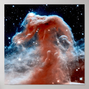 Horsehead Nebula Infrared - Hubble Space Photo Poster