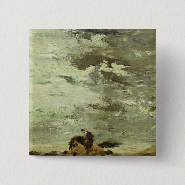 Horseman 15 Cm Square Badge (Front)