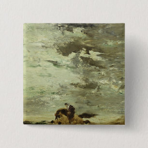 Horseman 15 Cm Square Badge