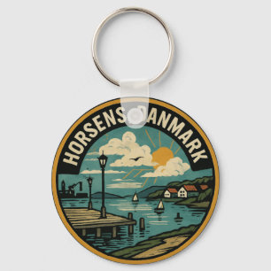 Horsens Denmark Harbor Key Ring