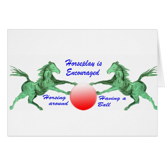 Horseplay is Encouraged (Front Horizontal)
