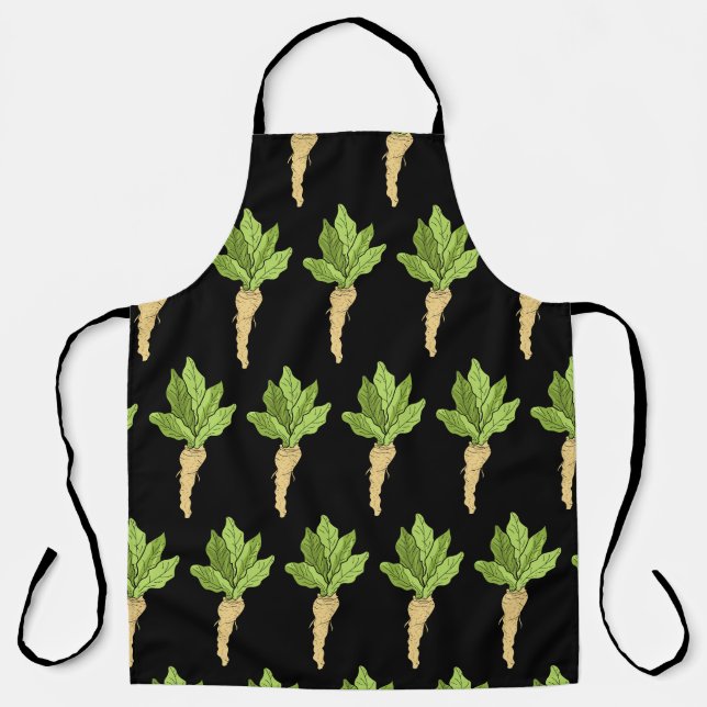 Horseradish Pattern 2 All-Over Print Apron (Front)