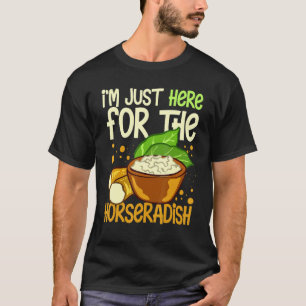 Horseradish Sauce Cream Plant Recipe Root Fresh Di T-Shirt