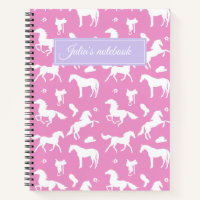 Horseriding Custom Name Equestrian Gift Pink