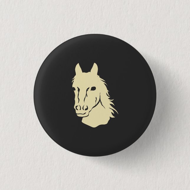 Horses 3 Cm Round Badge (Front)