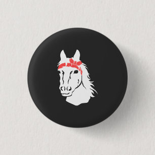Horses 3 Cm Round Badge