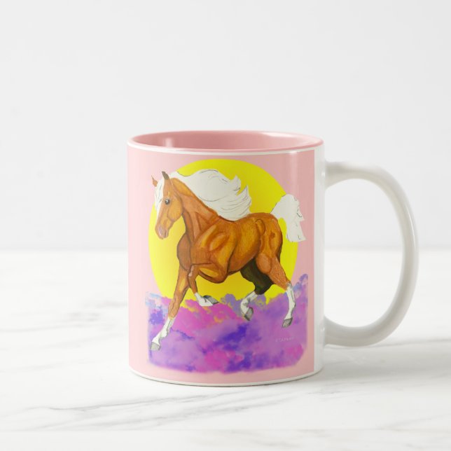 Horses - a touch of Heaven on Earth Two-Tone Coffee Mug (Right)