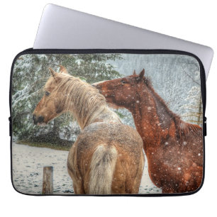 Horses - American Western Theme Laptop Sleeve