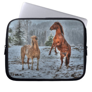 Horses - American Western Theme Laptop Sleeve