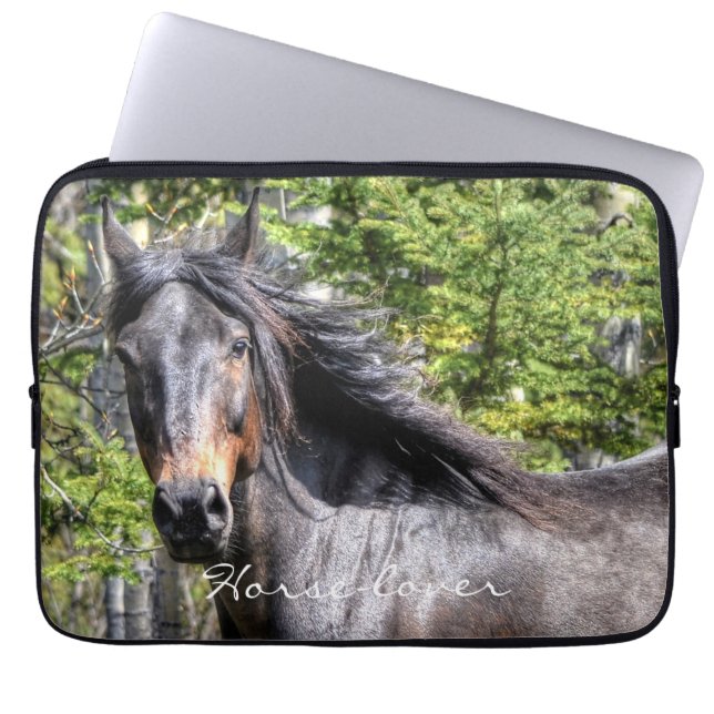 Horses - American Western Theme Laptop Sleeve (Front)