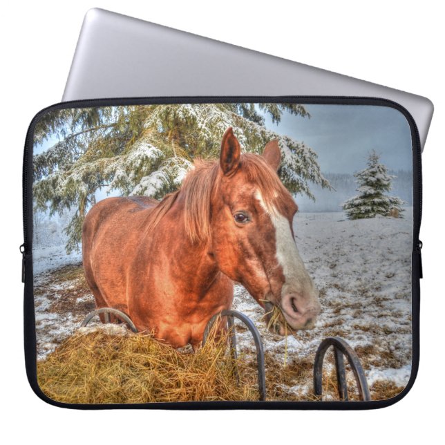 Horses - American Western Theme Laptop Sleeve (Front)