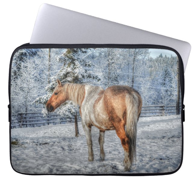 Horses - American Western Theme Laptop Sleeve (Front)