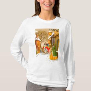Horses and carriage in the snow T-Shirt