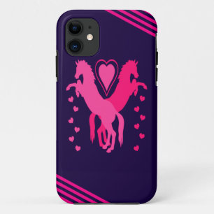 Horses and Hearts iPhone 11 Case