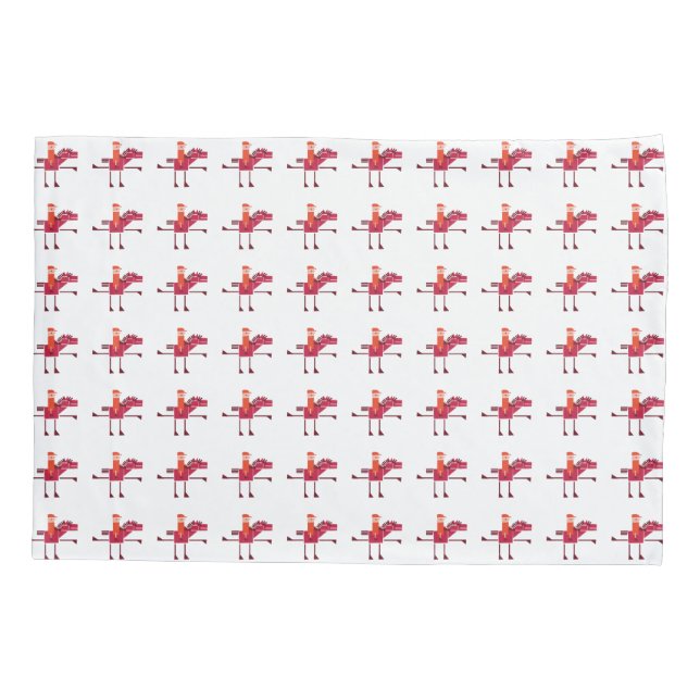 Horses and riders pillowcase (Back)