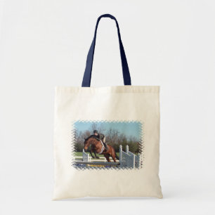 Horses and Show Jumping Small Tote Bag