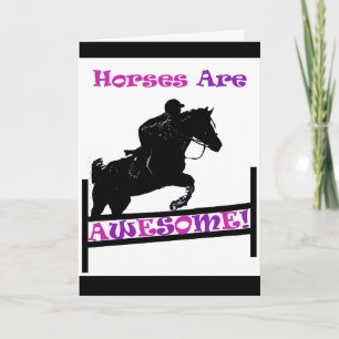 Horses Are Awesome Card