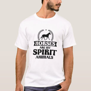 Horses Are My Spirit Anima Horse Horseback Ridin T-Shirt