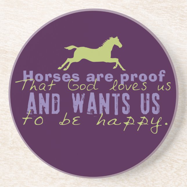 Horses Are Proof Coaster (Front)