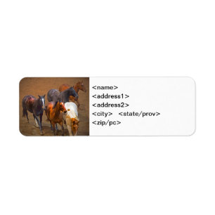 Horses Avery Label Return Address Label