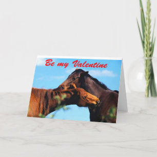 Horses...Be my Valentine Holiday Card