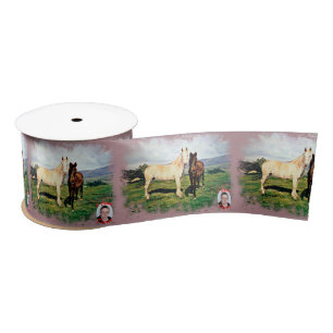 Horses/Cabalos/Horses Satin Ribbon