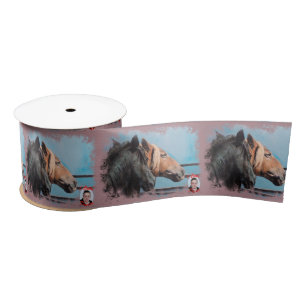 Horses/Cabalos/Horses Satin Ribbon