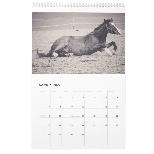 Horses Calendar... Calendar (Mar 2027)