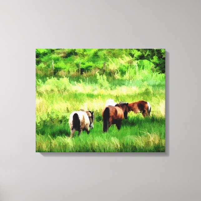 HORSES CANVAS PRINT (Front)