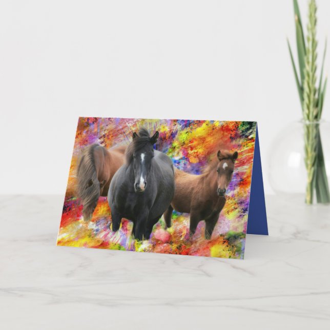 Horses Card (Front)