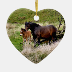 HORSES CERAMIC TREE DECORATION