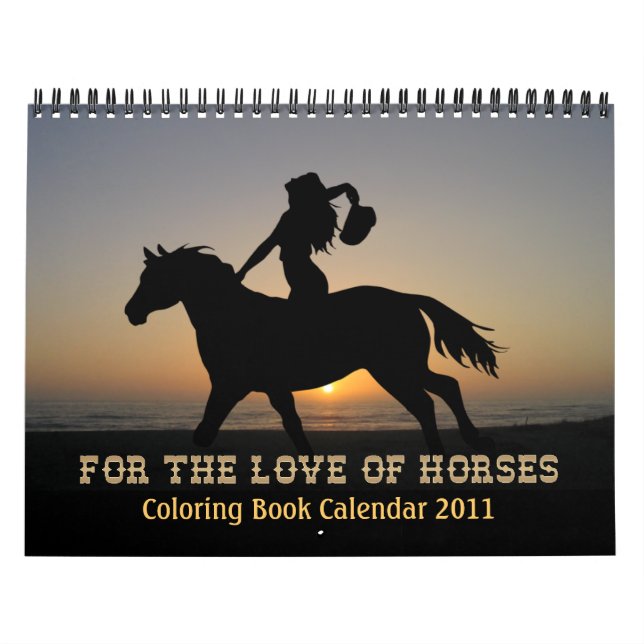 HORSES COLORING BOOK Calendar 2011 (Cover)