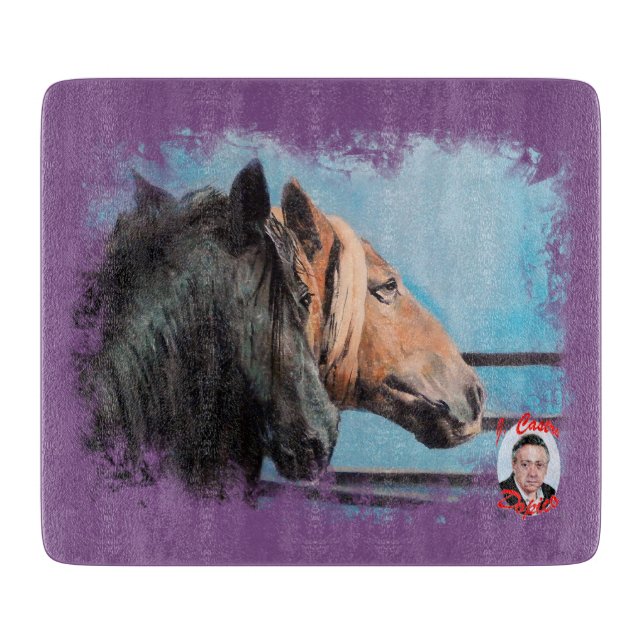 Horses Cutting Board (Front)
