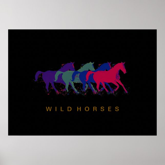 horses décor print (Front)