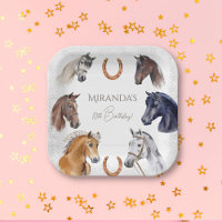 Horses equestrian elegant birthday party