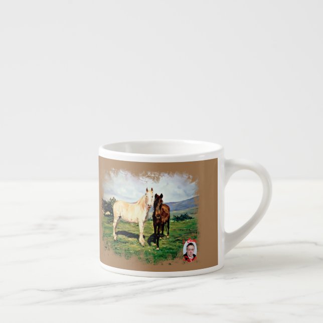 Horses Espresso Cup (Right)