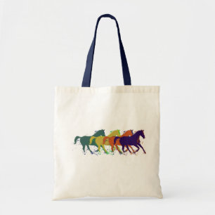 horses, farm animals tote bag
