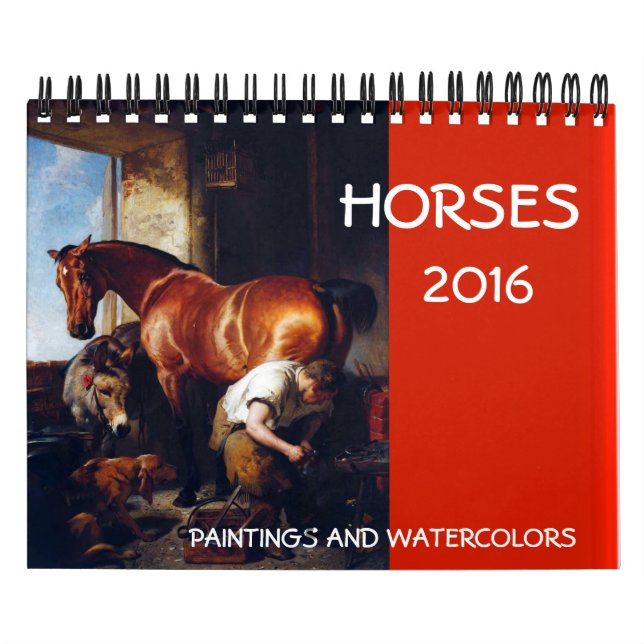 HORSES FINE ART COLLECTION  Paintings And Drawings Calendar (Cover)