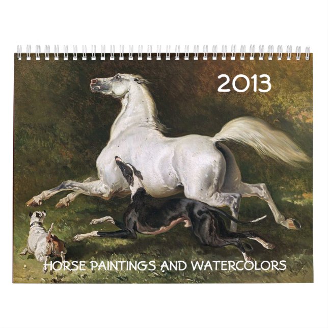 HORSES FINE ART COLLECTION  Paintings And Drawings Calendar (Cover)