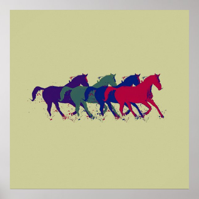 Horses for walls poster (Front)