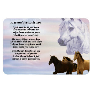 Horses Friend Poem Magnet