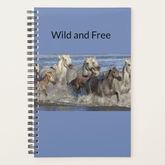 Horses galloping in the water planner (Front)