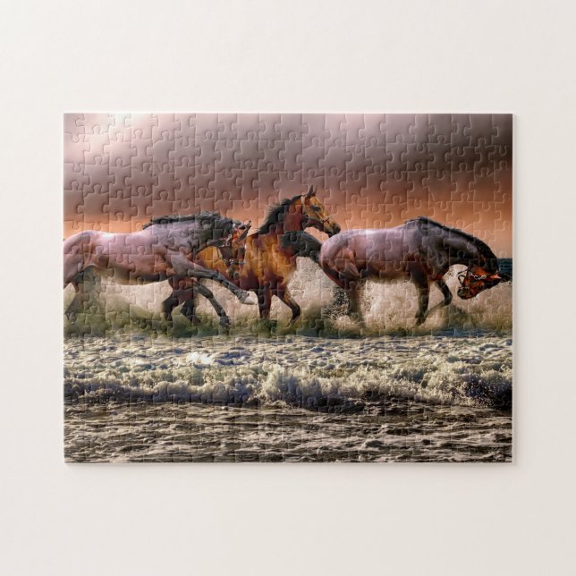 Horses Game Puzzle (Horizontal)