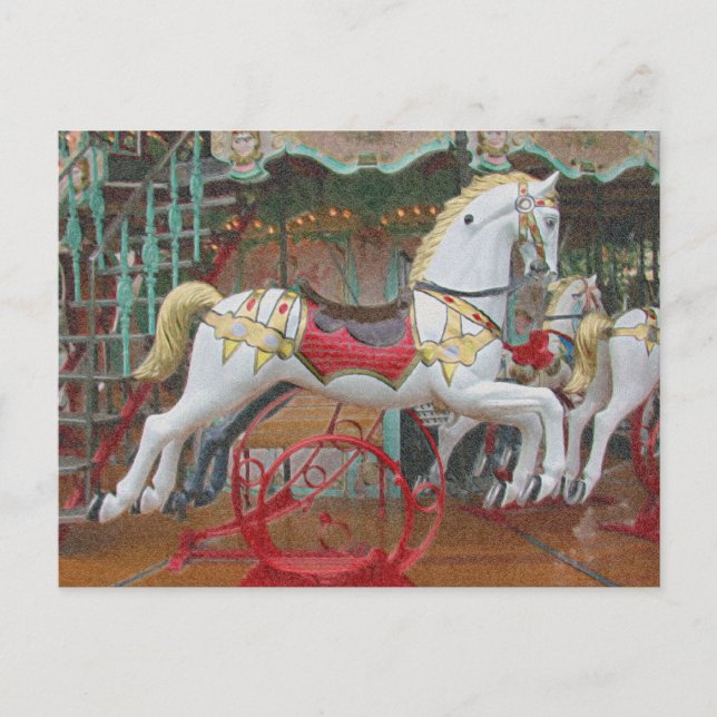 Horses Go Round Postcard (Front)