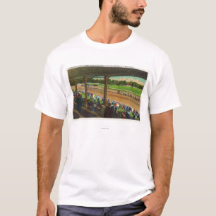 Horses Going to the Post at Race Track T-Shirt