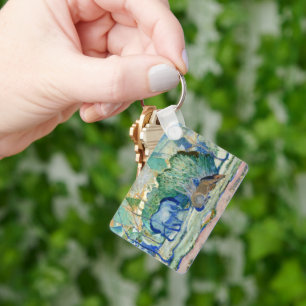 Horses Grazing by Franz Marc, Vintage Fine Art Key Ring