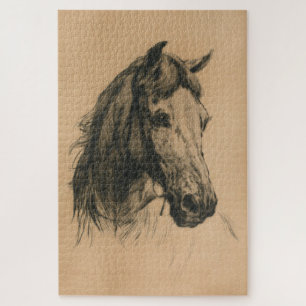 Horse's Head (by Heywood Hardy) Jigsaw Puzzle