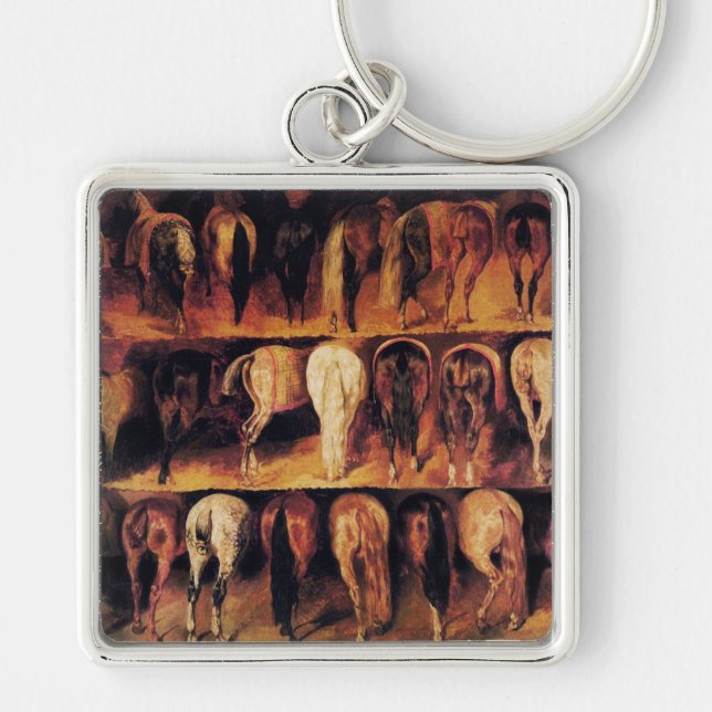 Horses' Hindquarters Key Ring (Front)