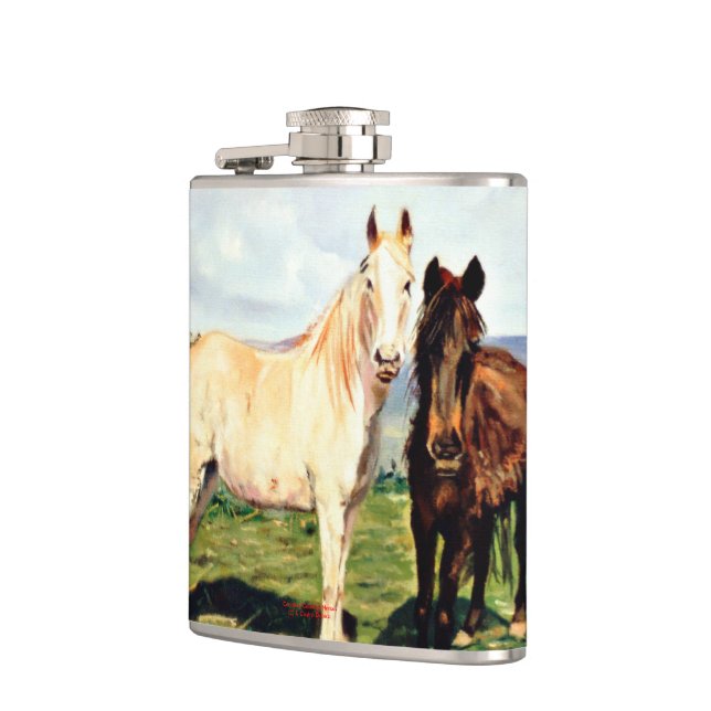 Horses Hip Flask (Left)