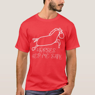Horses Horse Riding friends T-Shirt